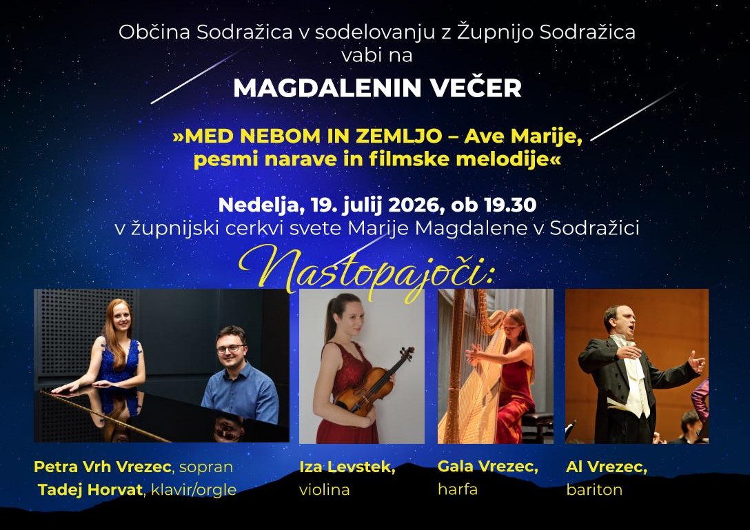 vabilo Magdalenin vecer