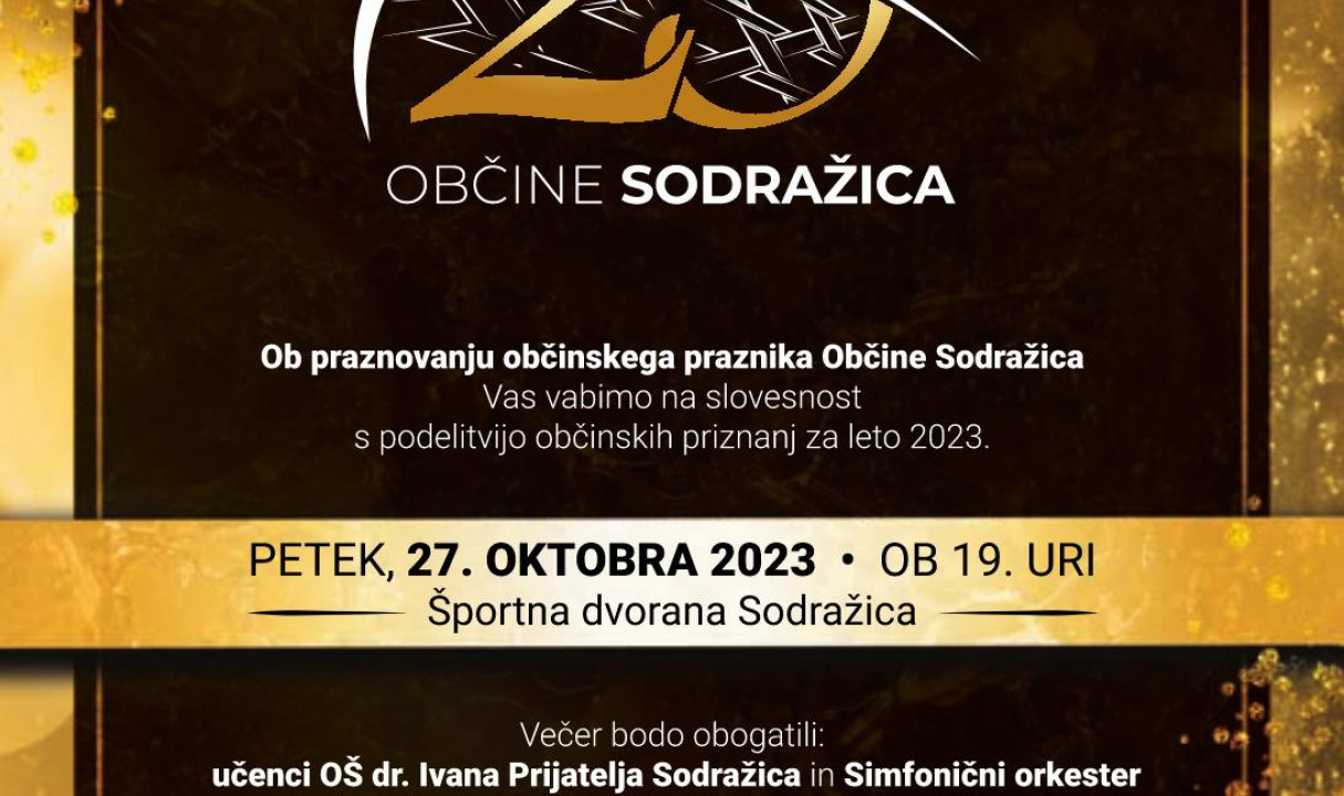 PRIREDITEV OB OBČINSKEM PRAZNIKU OBČINE SODRAŽICA